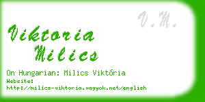 viktoria milics business card